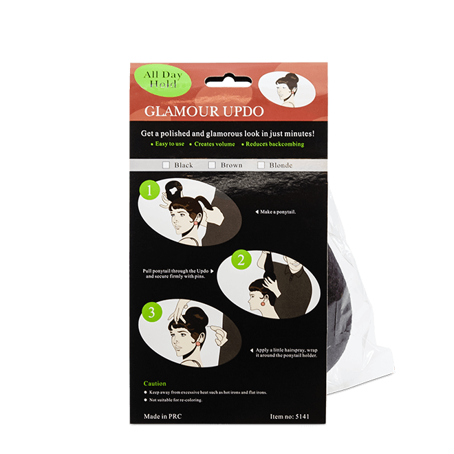 Glamour Updo Soft Jumbo Donut Brown