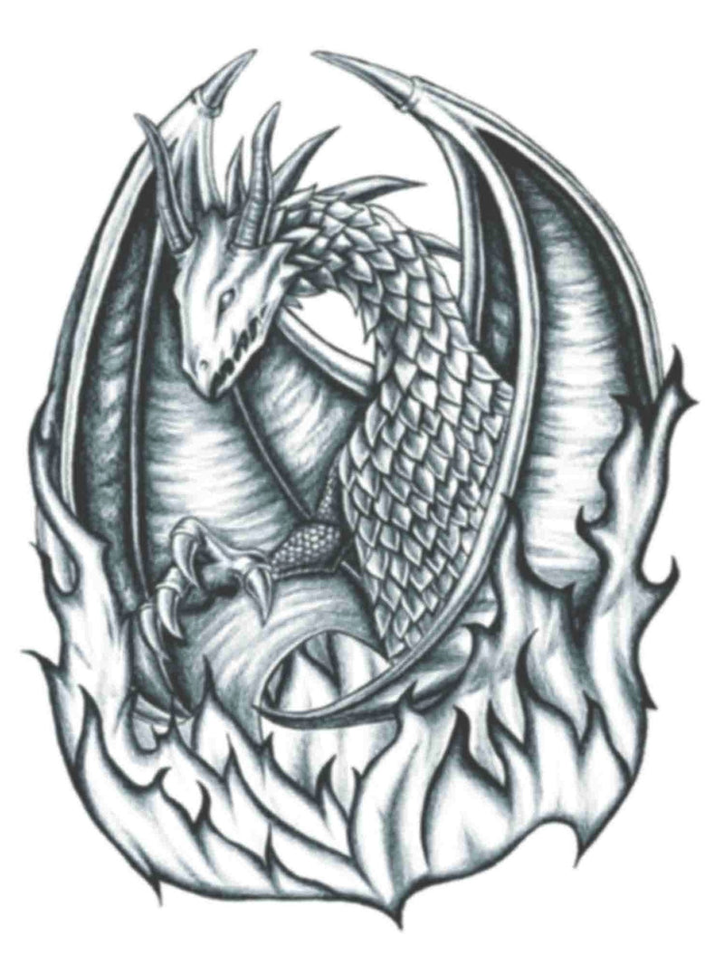 HookUp Tattoo Dragon in Fire