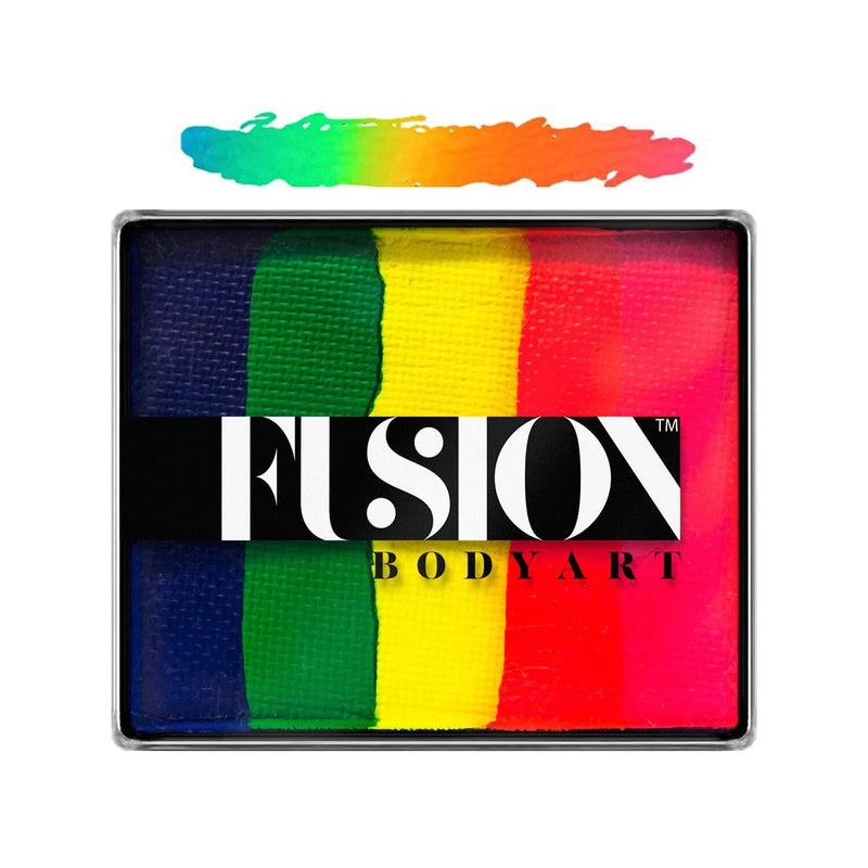 Fusion Neon Rainbow Body Art Rainbow Cake