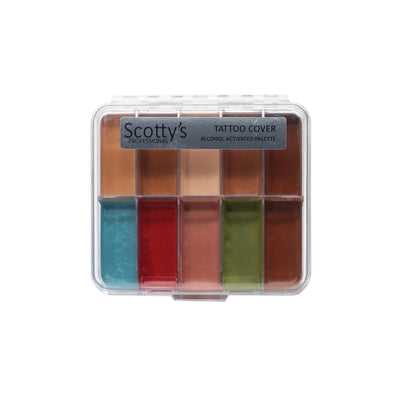 Scotty's Professional Tattoo Cover Alcohol Activated Mini Palette