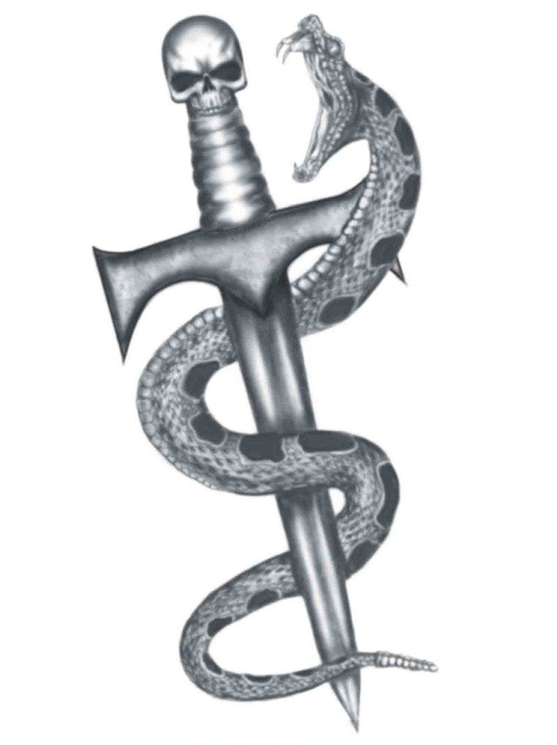 HookUp Tattoo Snake & Dagger
