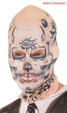 Faux Real Tattoo Face Mask